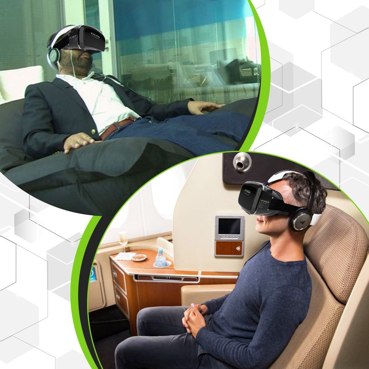 Tepoinn Occhiali Realtà Virtuale,Occhiali Virtuali 3D per spettatori di Realtà virtuale Occhiali per 4,0~5.7 Pollici Smartphones iPhone (37)