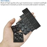 Jiehaojia 48Pcs Black Rubber Pads Self Adhesive Bumper Pads Kit for Keyboard view 3