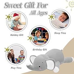 CSVBTRF 4.2 lbs 23" Elephant Weighted Stuffed