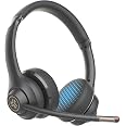 JLab GO Work Wireless On-Ear Headset Gen 2 – Boom Mic, USB Dongle & Bluetooth