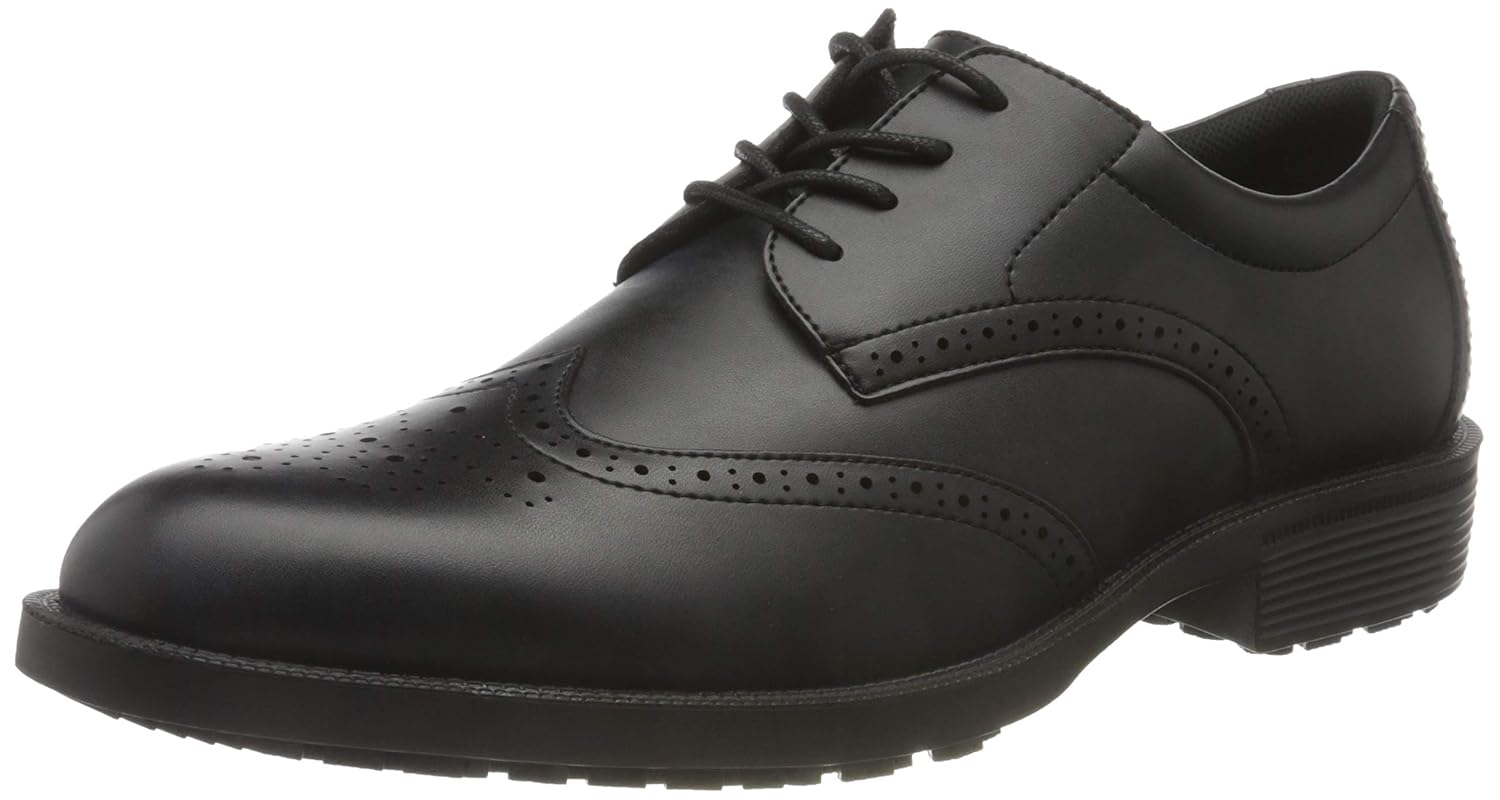 Shoes for Crews Executive Wing TIP IV, Comfortable Working Shoe, Leather Upper, Adjustable Strap, Water Repellent