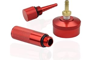 Mekar Aluminum Extended Run Brass Hose Fitting Gas Cap Change Funnel Magnetic Oil Dipstick Compatible for Honda Generator EU2000i EU1000i