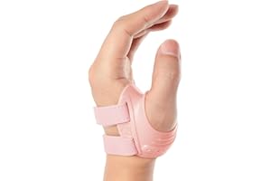 FORTEMOTUS CMC Thumb Brace, Upgrade Thumb Splint for CMC Joint Pain Relief and Support, Osteoarthritis, Tendonitis, Arthritis, CMC Joint Thumb Arthritis Brace: for Women Men(Pink, Left Hand, Medium)