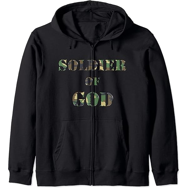 Amazon.com: Soldier of God Zip Hoodie : Clothing, Shoes & Jewelry
