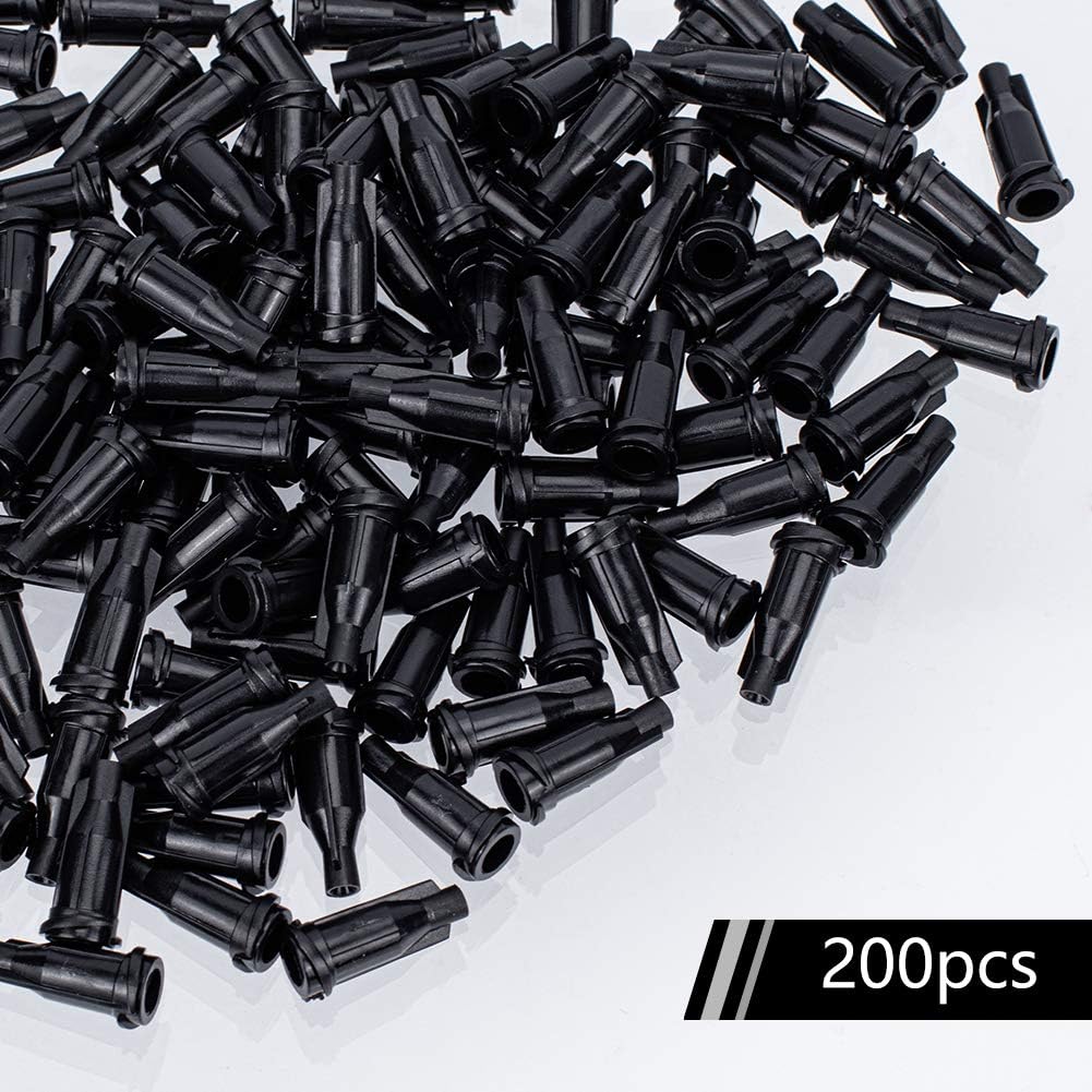 OLYCRAFT 200PCS Luer Lock Syringe Tip Caps Plastic Screw Type Dispensing Industrial Syringe Tip Cap Dispensing Needle Tip Cap for Crafting and Industrial Work with Storage Box - Image 5