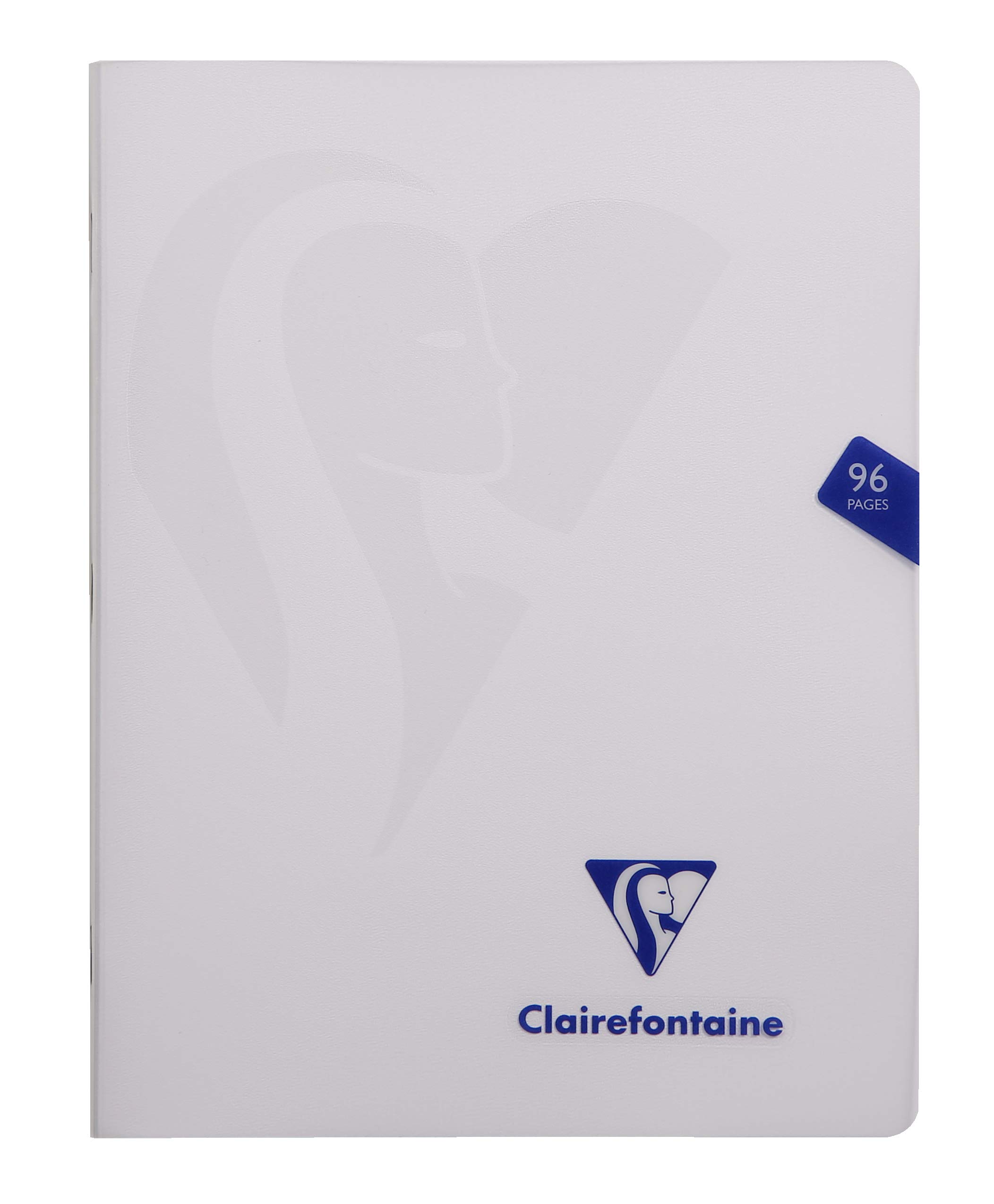 Clairefontaine 303740C Pack of 10 Mimesys Stapled Albums - 17x22 cm - 96 Plain White Pages - 90 g Paper - Transparent Polypro Cover - Random Colours