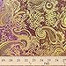 Metallic Paisley Brocade Fabric 60