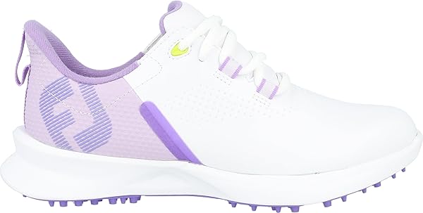 FOOTJOY UNISEX FJ FUEL JUNIOR GOLF SHOE, WHITE/GREY/PURPLE,...