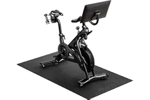 ALYTREE Peloton Bike Mat | 6mm, 30" x 72" Exercise Bike Mat/Treadmill Mat for Hardwood Floors or Carpet, Non-Slip Sweat-Proof Exercise Equipment Mat for Bike Trainer/Stationary Spin Bike/Indoor Cycling