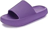 BRONAX Slides for Women Open Toe EVA Pillow Summer