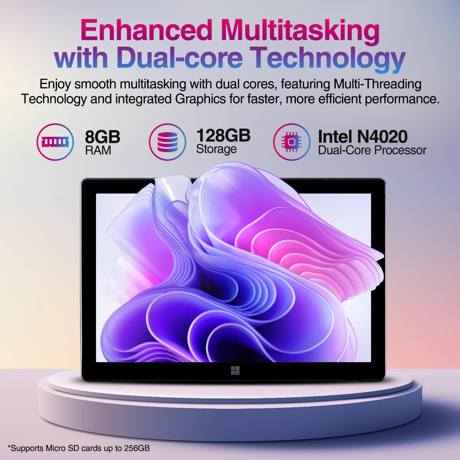 Fusion5 10 Windows 11 Professional FWIN232 Plus N2 Ultra Slim Windows Tablet PC - 8GB RAM, almacenamiento de 128 GB, USB 3.0, Micro HDMI, pantalla IPS HD, cámaras de 5MP y 2MP, Bluetooth Fusion5 10 Windows 11 Professional FWIN232 Plus N2 Ultra Slim Windows Tablet PC - 8GB RAM, almacenamiento de 128 GB, USB 3.0, Micro HDMI, pantalla IPS HD, cámaras de 5MP y 2MP, Bluetooth