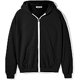 Ohoo Unisex Boys Girls Hoodie Full Zip Up Cotton Blend Long Sleeve Lightweight No Drawstring with Pockets