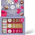 Lip Balm Set: All-Natural Shea Butter, Beeswax, Coconut Oil, Vitamin E Infused Lip Moisturizer Care (3 Pack, Trio)