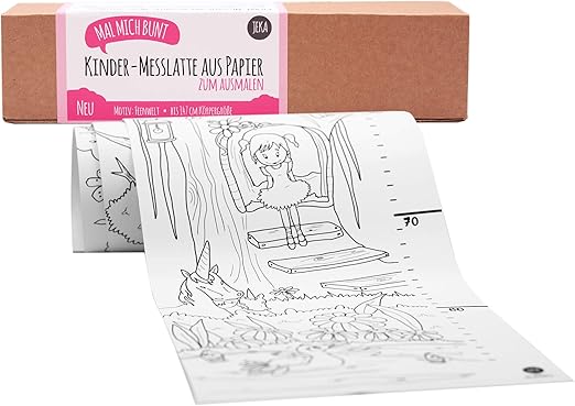 Mal Mich Bunt I Kinder Messlatte Zum Ausmalen Und Selbstbeschriften I Motiv Feenwelt I Kinderzimmerdeko I Messlatte Kinderzimmer Aus Papier I Amazon De Kuche Haushalt