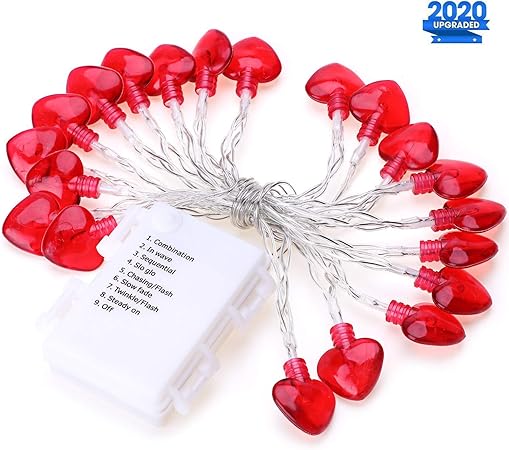 Amazon Com Valentine S Day String Lights Decorations 8 2ft 2 5