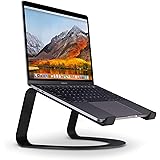 Twelve South Curve for MacBooks and Laptops | Ergonomic desktop cooling stand for home or office (matte black)