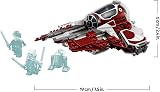 LEGO Star Wars Ahsoka Jedi Interceptor 75401 with Anakin and R7-A7 droid 8+ view 8