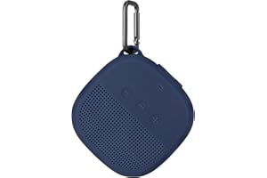 Aotnex Silicone Case for Bose SoundLink Micro Bluetooth Speaker, Super Soft Waterproof Shockproof Cover with Portable Metal Hook Fits Bose Micro Speaker for Secure Outdoor Protection(1 Pack) (Blue)