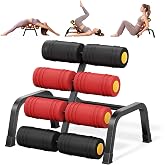 Clasmax Mini Inversion Table with Rollers, Back Extension Machine | Spinal Decompression Devices for Back Pain Relief, Compact Foldable Back Stretcher Machine for Home Gym with 300 Lbs Load