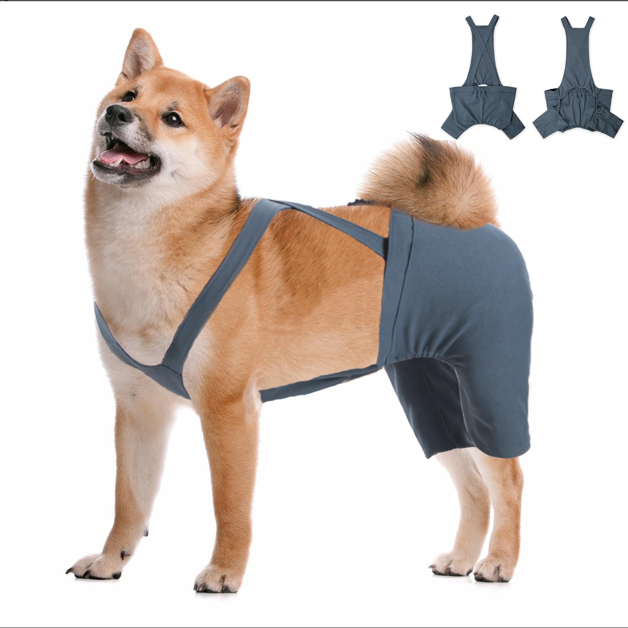 Photo 1 of Dog Hind Leg Recovery Sleeve for ACL TPLO After Surgery, Cotton Dog Recovery Pants Prevent Wounds Licking (Navy Blue,2X-Large)