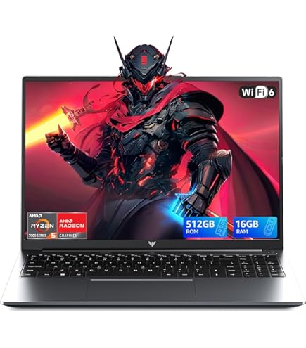 Amazon.com: KONZID 2025 Gaming Laptop AMD Ryzen 7 5700U (8C/16T