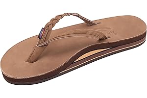 Rainbow Sandals Women’s Double Layer Flirty Braidy Premier Leather w/Single Braided Strap