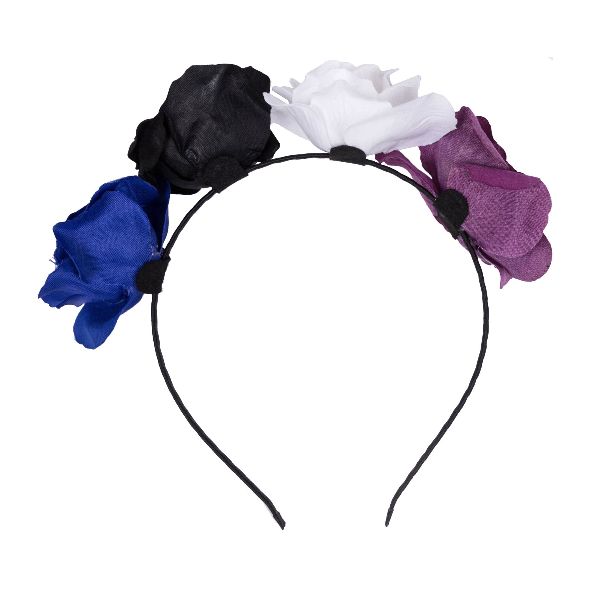 Robelli Adult/Kids Halloween Day of The Dead Rose Flower Headband (Multicolour)
