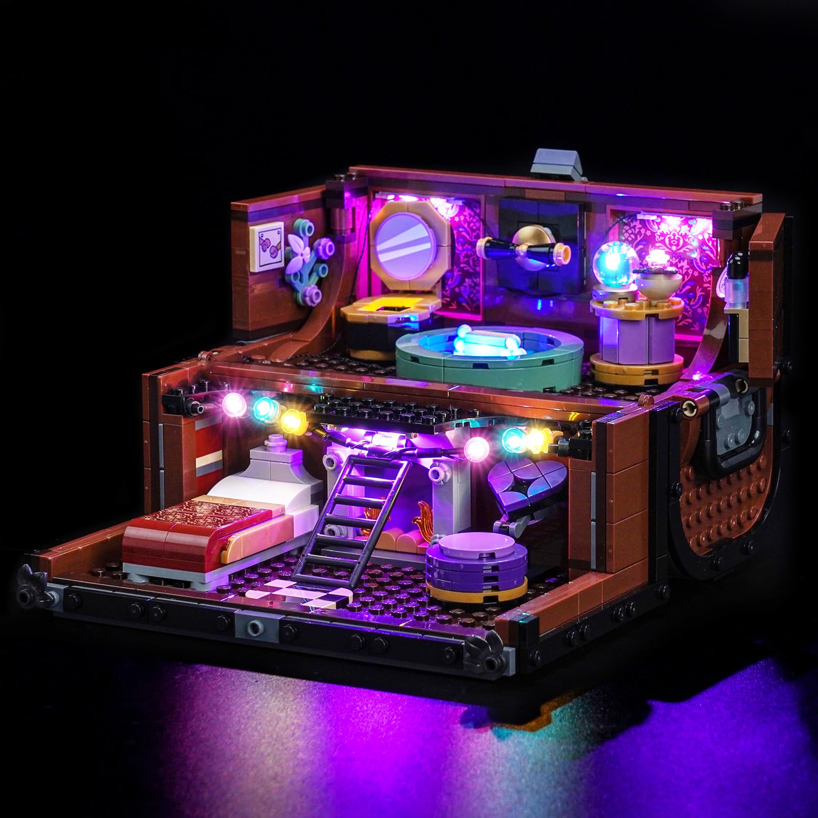 LocoLee Led Light Set Compatible with Lego 76785 Thing's Apartment Decoration Led Decoration Lighting Kit Compatible with Lego Wednesday Sets76785 Building Blocks Model,Only Lights Set,No Model — image 1