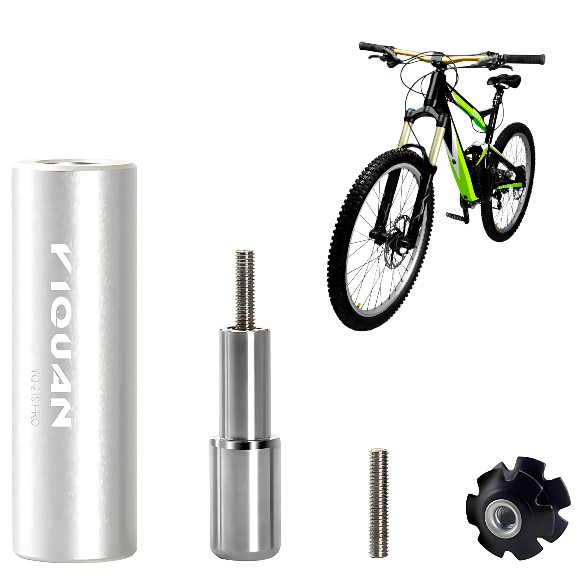 MTB Bike Cycling Front Fork Headset Star Nut Tool Setter | Durable Steel & Aluminium Alloy | Fits 22.2mm, 25.4mm, 28.6mm | Easy Installation | Includes Spare Screw & Nut | Essential for Cyclists