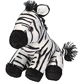 Wild Republic Pocketkins Eco Zebra, Stuffed Animal, 5 Inches, Plush Toy, Made from Recycled Materials, Eco Friendly