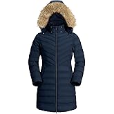 Pioneer Camp Women's Winter Coats Warm Thicken Long Puffer Jacket Waterproof Quilted Parka with Removable Faux Fur Hood
