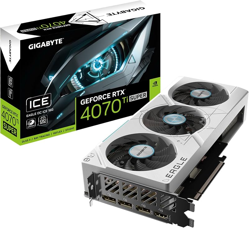 Gigabyte NVIDIA RTX 4070 Ti SUPER EAGLE OC ICE 16GB GDDR6X Graphics Card