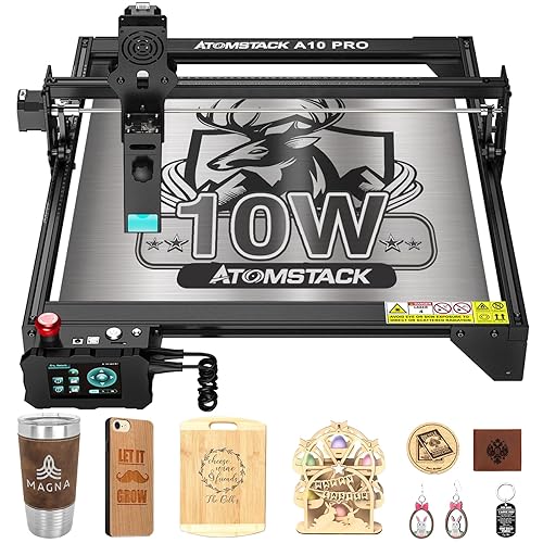 ATOMSTACK A10 PRO Laser Engraver,Class 4,10000mW Output Power Laser ...