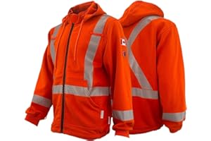 Atlas Guardian® FR/AR Hi Vis Fleece Hoodie Orange