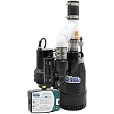 The Basement Watchdog Combo Preassembled Primary &amp; Battery Backup Sump Pump System w/Monitoring Controller (CITS-50); Copper-Wound PSC Motor; WiFi-Capable w/Add-on Module