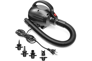 VEBESYET Pompes à air électriques pour matelas gonflables, tapis de gymnastique à remplissage rapide, pour flotteurs de pisci