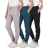 Real Essentials 3 Pack: Girls' Lounge Joggers Soft Athletic Performance Casual Sweatpants (Ages 7-16)