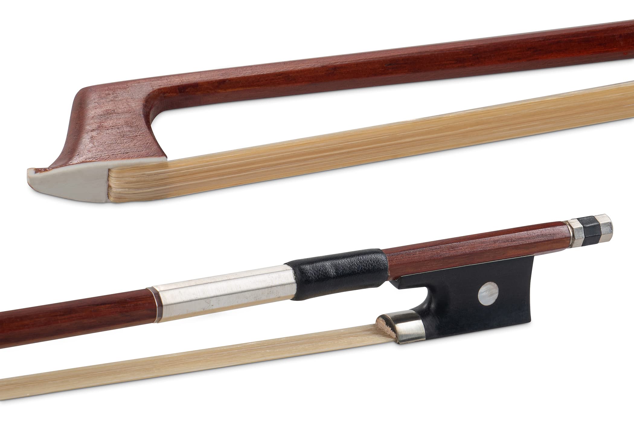 GEWA violin bow, brasil wood, Massaranduba, for pupils, 1/4, octagonal stick, better quality