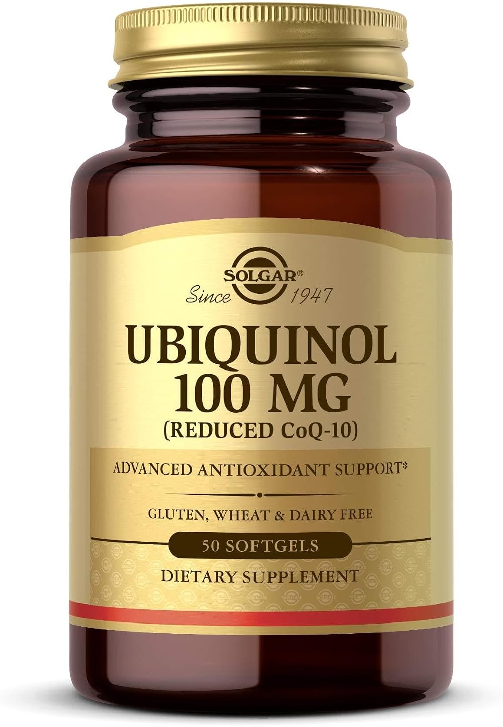Solgar Ubiquinol 100 mg Softgels 50 Count Ubiquinol KanekaQH