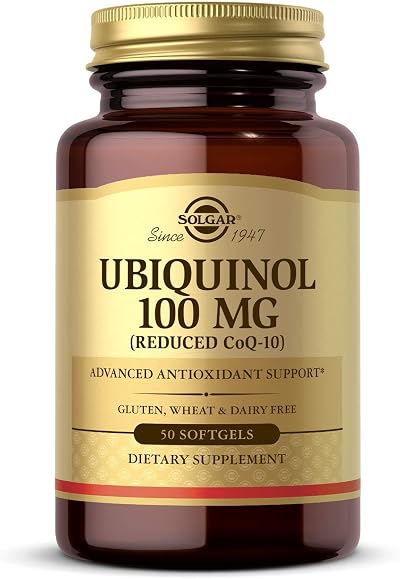 Solgar Ubiquinol 100 mg Softgels 50 Count Ubiquinol KanekaQH