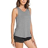 GYS Women Tank Tops Loose Fit Summer Basic Sleeveless Tops Bamboo Viscose Pajama Shirts