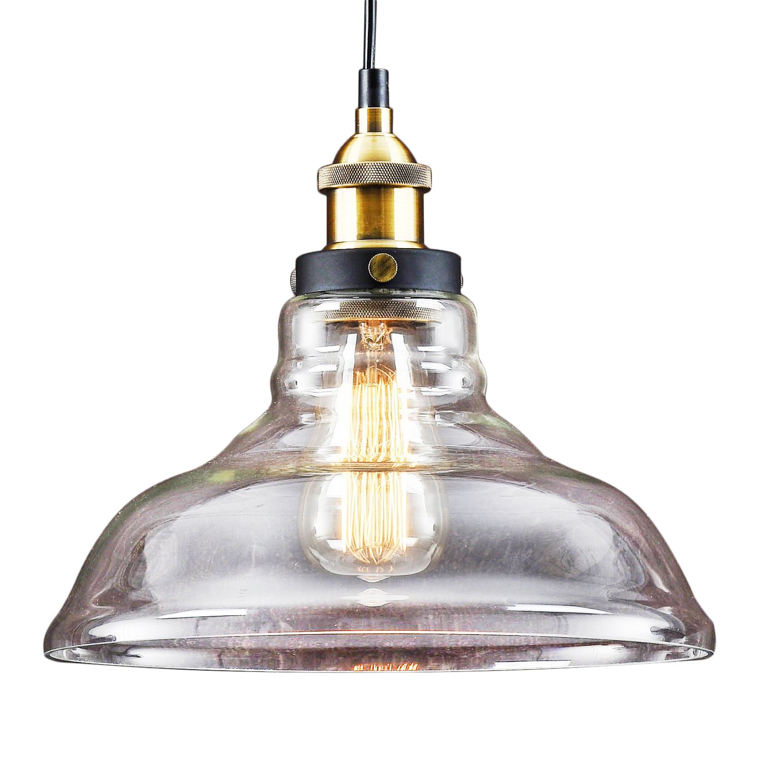 Motent Industrial Modern Single Head Glass Pendant Light Shade