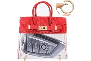 GTZTYZ Mini Creative Handbag Design Car keychain,Women Key Bag Mini Handbag,Exquisite Transparent Handbag Headphone Bags