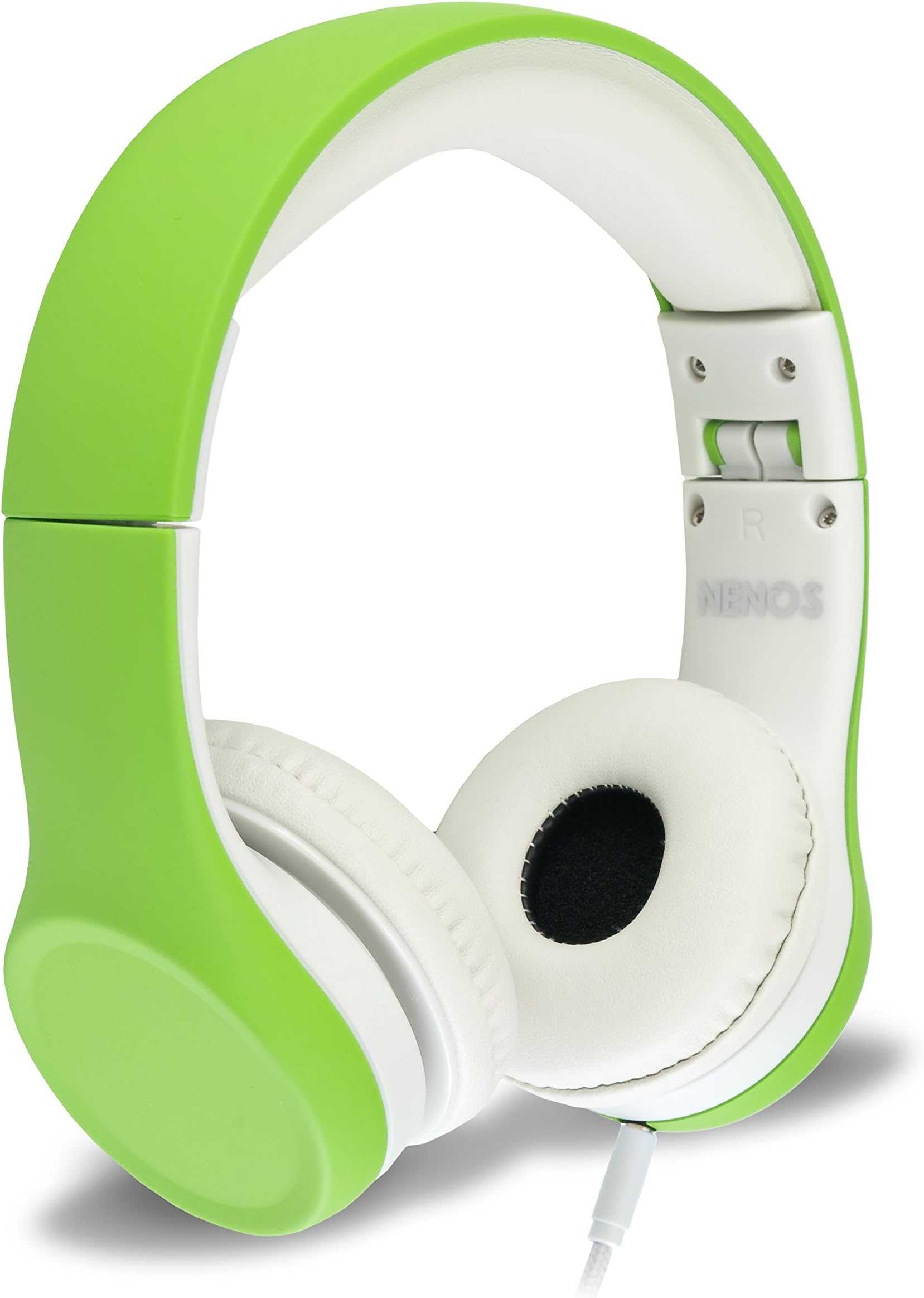 Headphones For Children With Reduced Volume and Detachable Cable for Boys and Girls Green