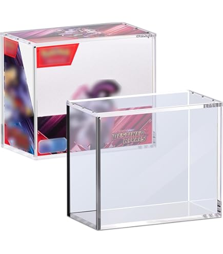 Amazon.com: Kisbox PKMN Booster Box Acrylic Case, 5MM Acrylic Display Case,  Clear Ultra Boxes for Display Compatible with PKMN Booster Boxes, Dustproof  and Waterproof Display Box : Toys & Games