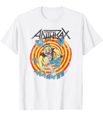 Amazon.com: Anthrax Optical Euphoria T-Shirt, Men's Big and Tall