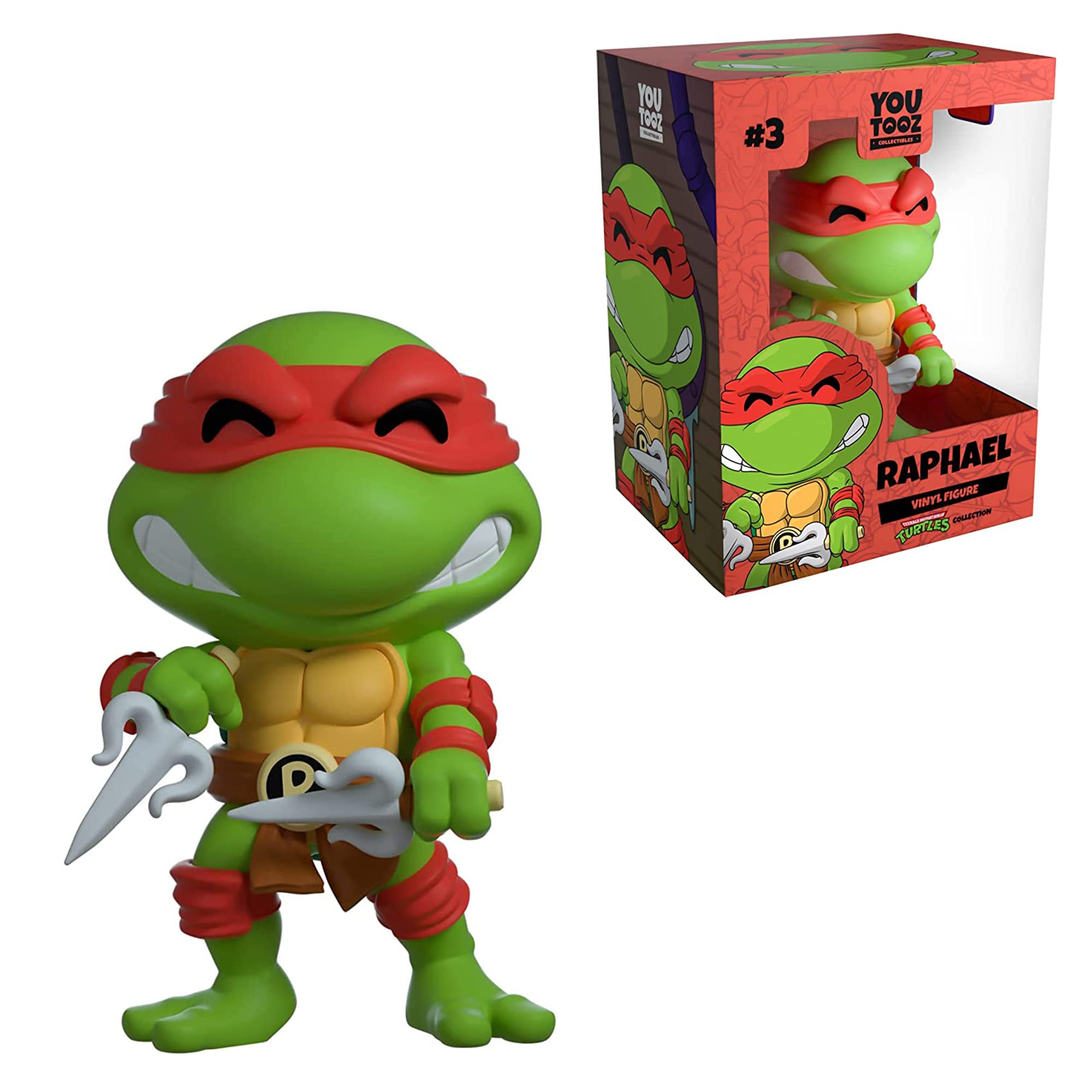 You Tooz Raphael 4.2" Inch Vinyl Figure, Collectible Raphael Teenage Mutant Ninja Turtles Figure by Youtooz Teenage Mutant Ninja Turtles Collection, Lime