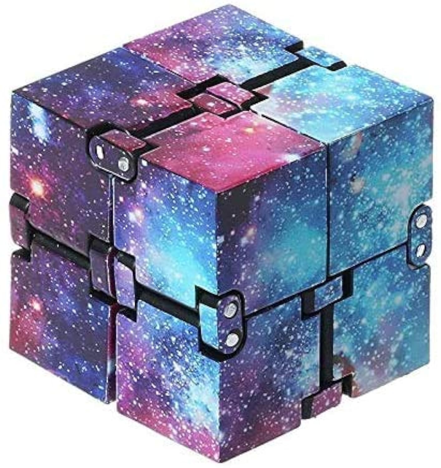 Infinity Cube, Plastic Magic Cube PVC Mini Finger Infinite Cube Handy Fidget Game for Children Adults Pass Time ADD ADHD Anxiety Disorder