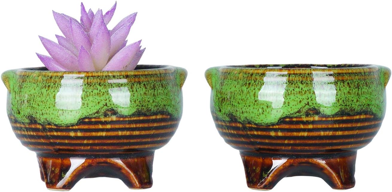 ARTKETTY Ceramic Succulent Plant Pots Small Cactus Pots - Image 5