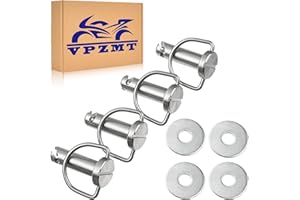 VPZMT Fastener-1/4 Turn with Washers, Saddlebag Mounting Pin Bolts, Motorcycle Saddle Bag Fasteners Pins Fits for Harley Tour